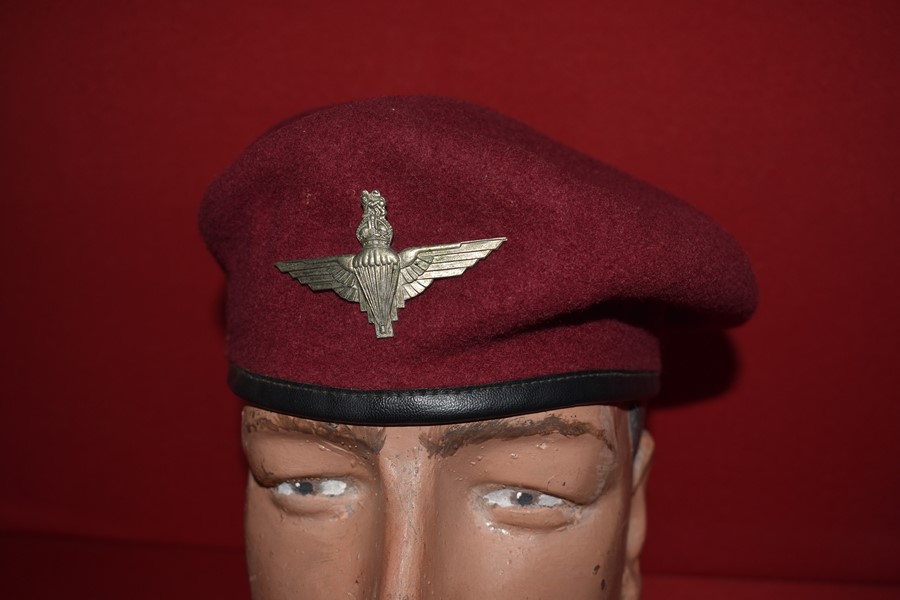 BRITISH PARACHUTE REGIMENT BERET 1960's-SOLD